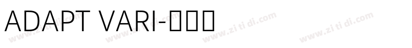 ADAPT VARI字体转换